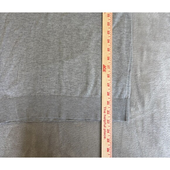 Quince Cashmere Blend V Neck Sweater Womens Small Gray Organic Cotton - Picture 4 of 7